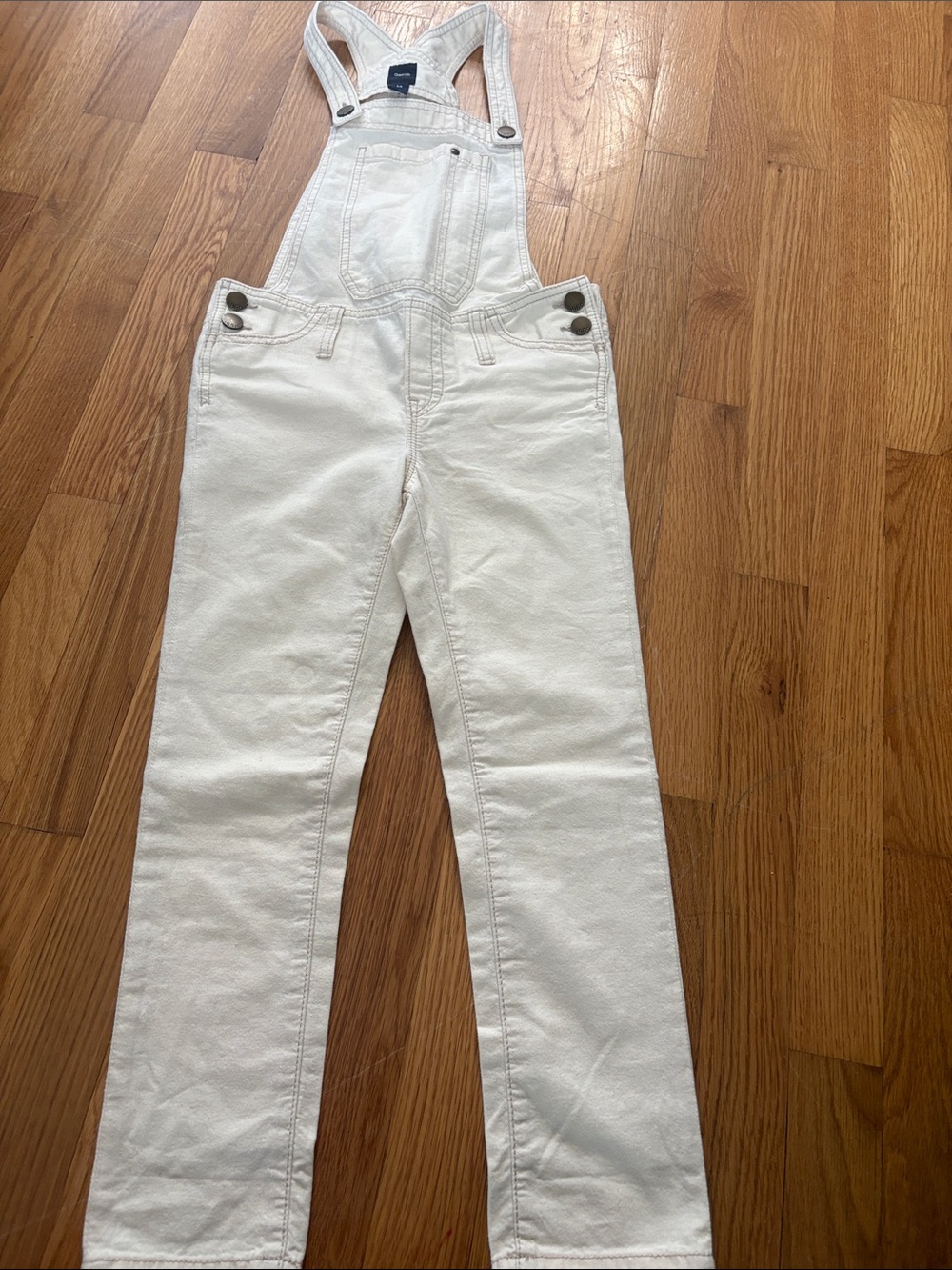 GAP White Kids Denim Overalls